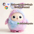Interactive AI Smart Companion Plush - WiFi Talking Robot Toy for Kids' Early Education & Soothing