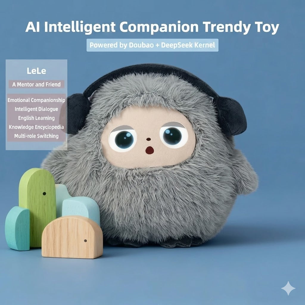 Interactive AI Smart Companion Plush - WiFi Talking Robot Toy for Kids' Early Education & Soothing