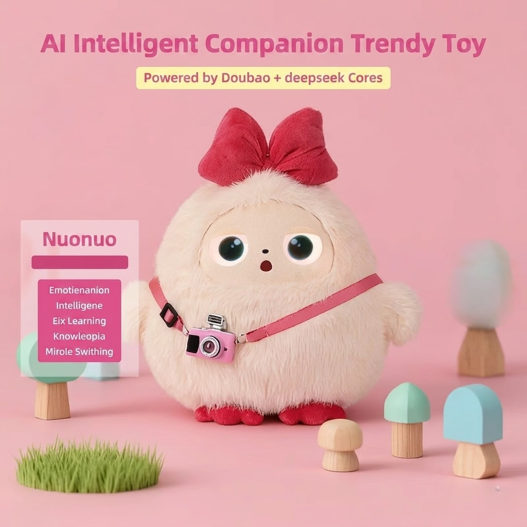 Interactive AI Smart Companion Plush - WiFi Talking Robot Toy for Kids' Early Education & Soothing