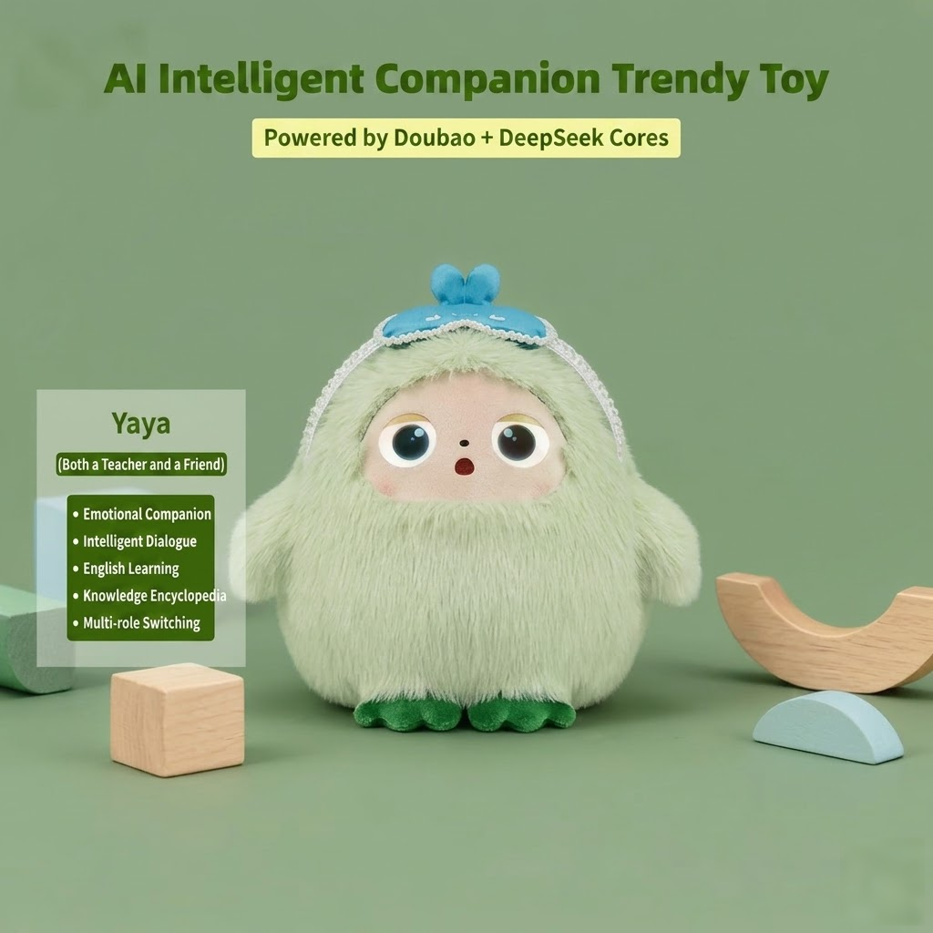 Interactive AI Smart Companion Plush - WiFi Talking Robot Toy for Kids' Early Education & Soothing